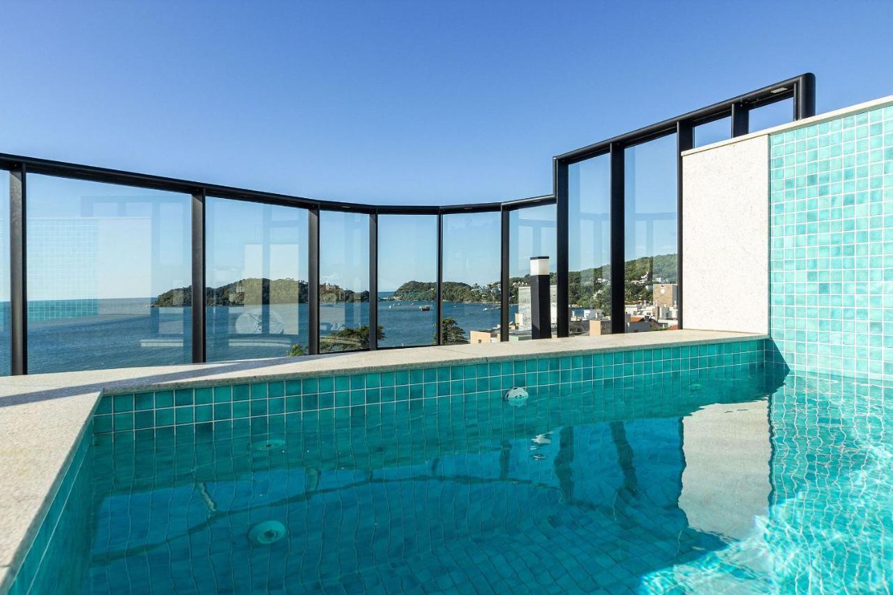Aion Suites 303 - Lindo Apartamento Com Vista Para O Mar, A 60M Da Praia De Bombinhas, Com Piscina E Academia No Rooftop. Eksteriør billede